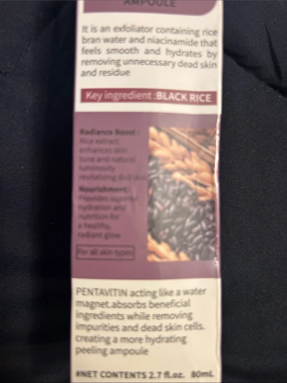 Peel Shot Black Rice Exfoliant Ampoule